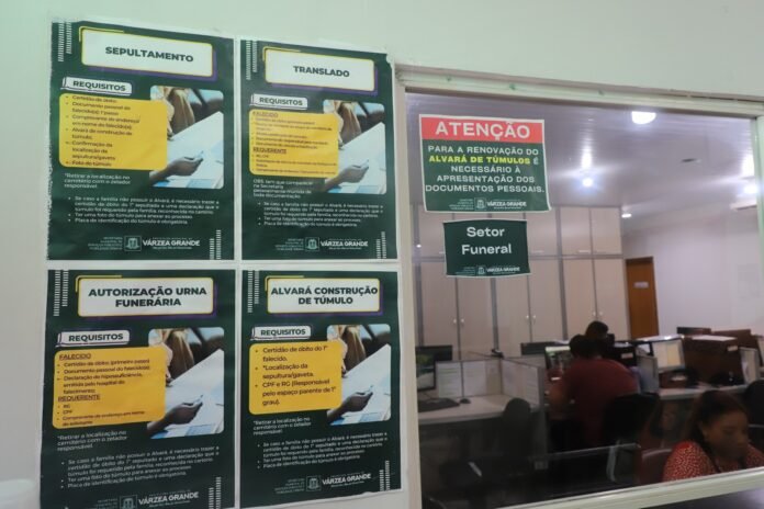 Renovação do Alvará de Túmulos em Várzea Grande moradores são alertados sobre taxas e documentos necessários