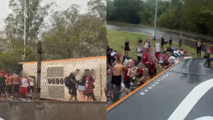 acidente onibus torcedores Flamengo